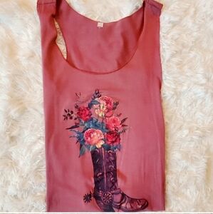 FLORAL BOOT TANK